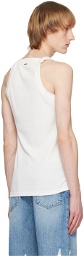 System White Square Neck Tank Top