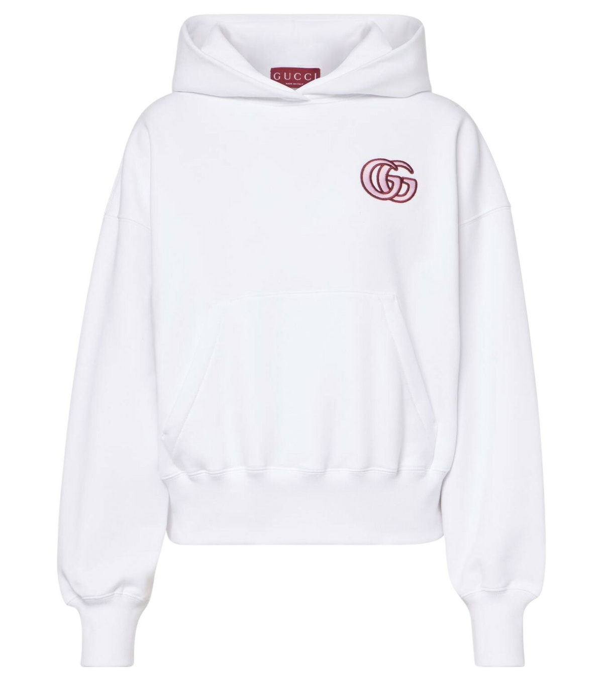 Gucci Grey Bow Neck Logo Zip Hoodie Gucci