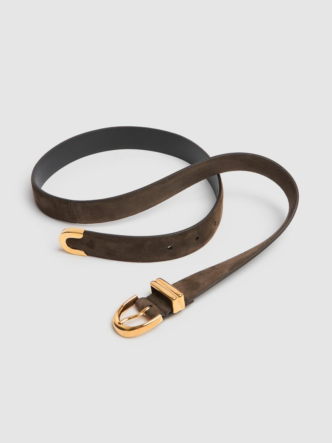 KHAITE Bambi Skinny Suede Belt Khaite display picture 1