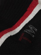 ERMENEGILDO ZEGNA - Striped TECHMERINO Wool-Blend Socks