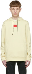 Hugo Yellow Cotton Hoodie