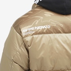 Men's AAPE Now Camo Down Jacket in Dark Beige