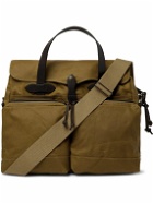Filson - 24-Hour Leather-Trimmed Coated-Canvas Briefcase