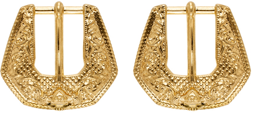 Balmain Gold Western Earrings