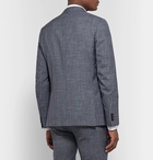 Paul Smith - Navy Soho Slim-Fit Puppytooth Wool, Silk and Linen-Blend Suit Jacket - Navy