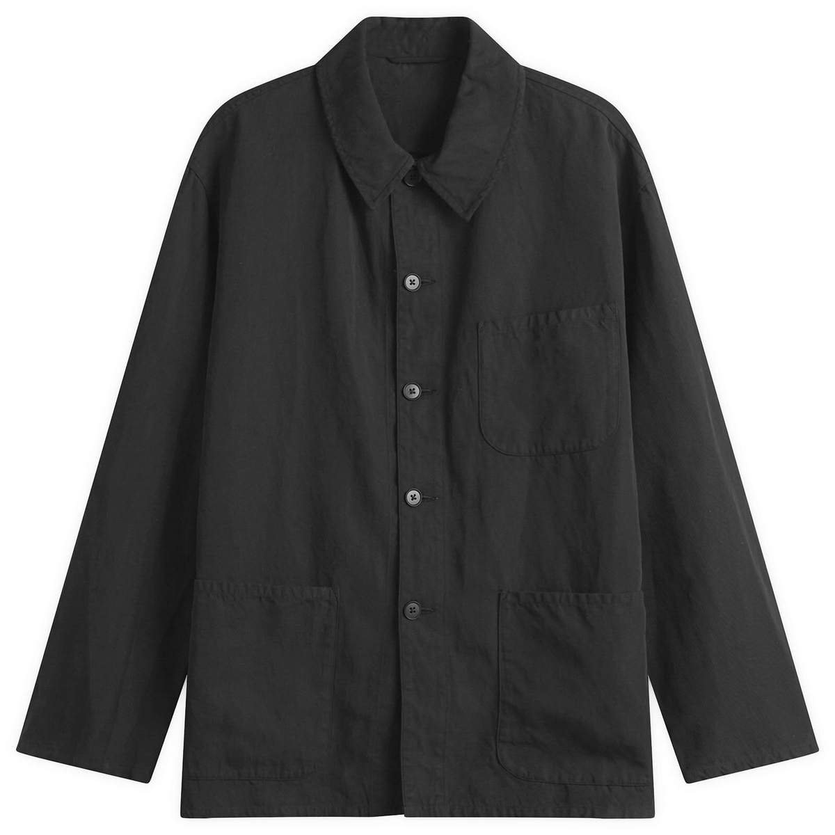 KAPTAIN SUNSHINE Black Open Collar Shirt Kaptain Sunshine