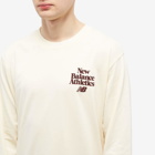 New Balance Men's Long Sleeve Athletics 70s Run Graphic T-Shirt in White