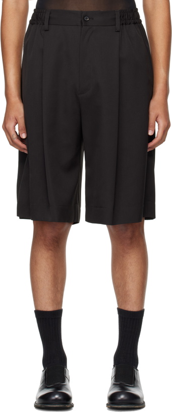 Photo: stein Black Wide Easy Shorts