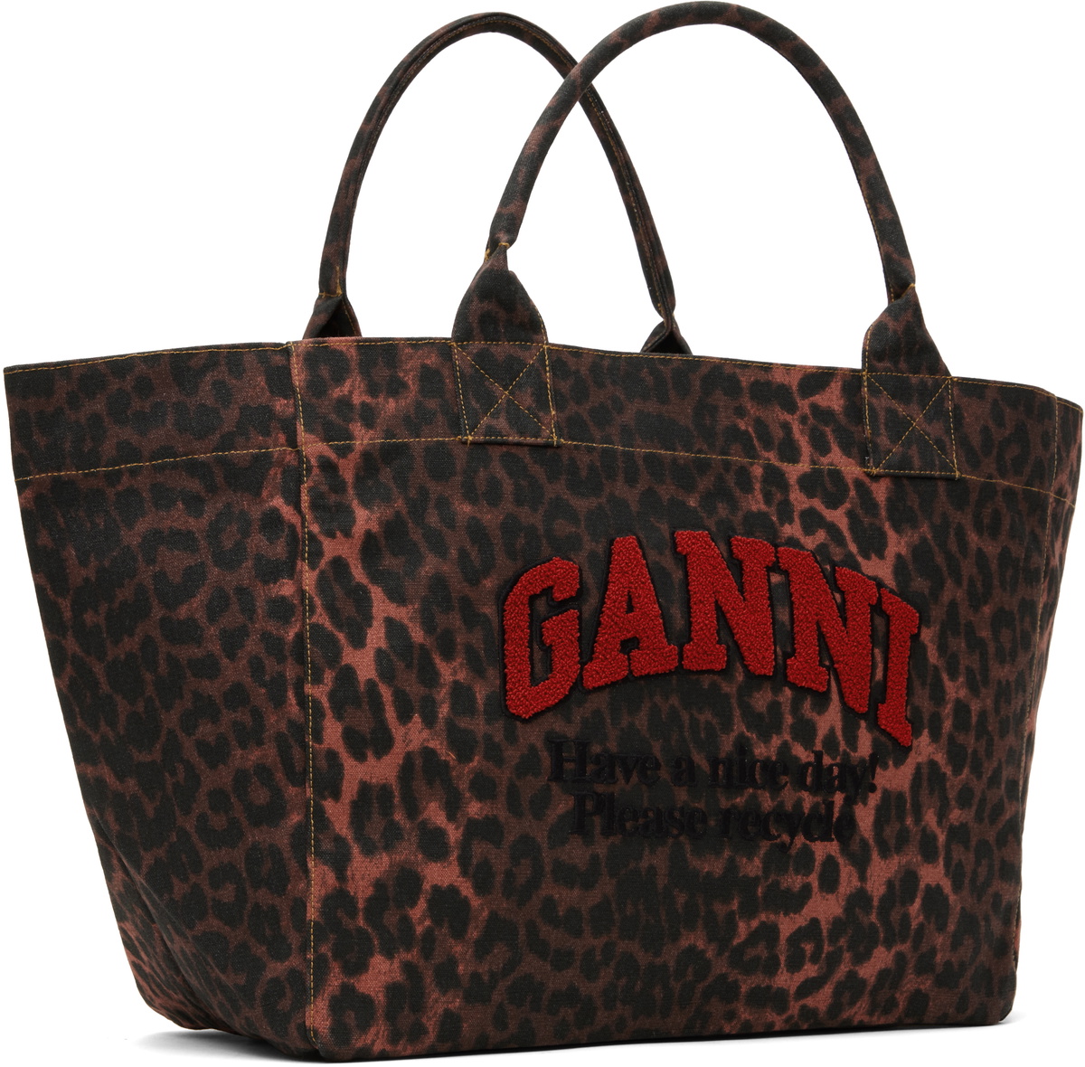 ganni red leopard dress Ganni Leopard Printed Mini Dress