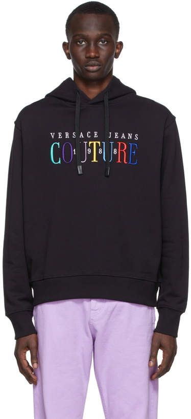 Photo: Versace Jeans Couture Black Iconic Logo Hoodie