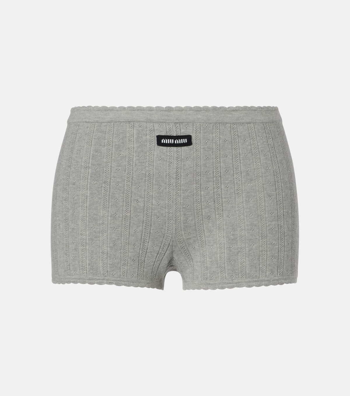Miu Miu Knitted cotton shorts Miu Miu