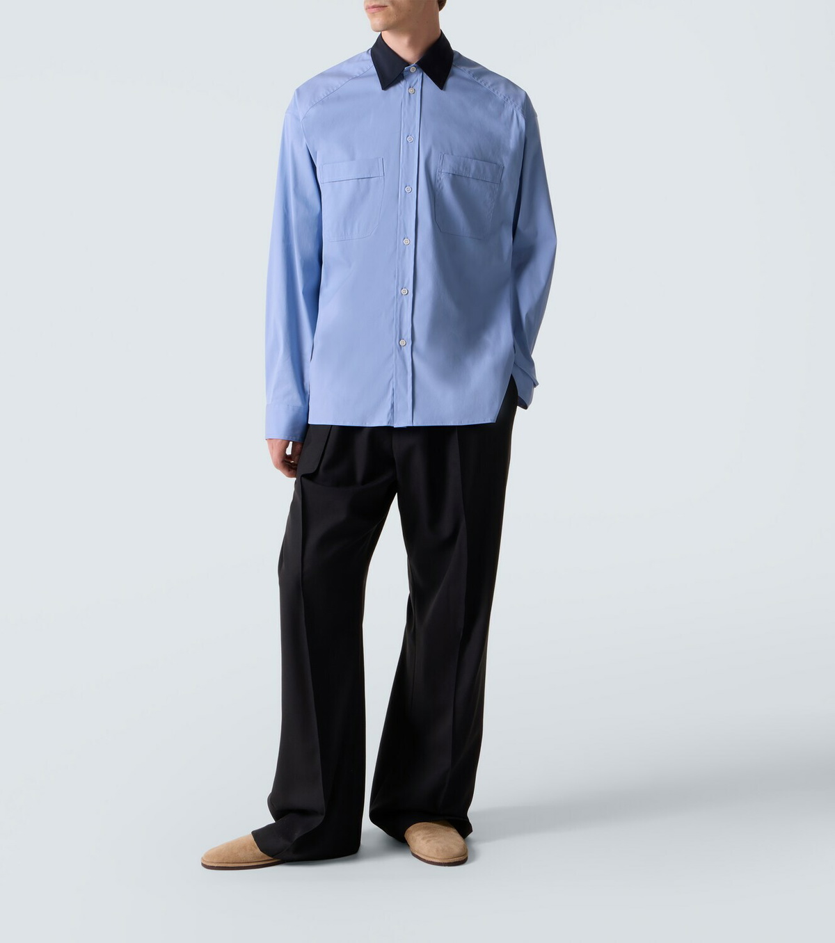 Plan C Wool wide-leg pants