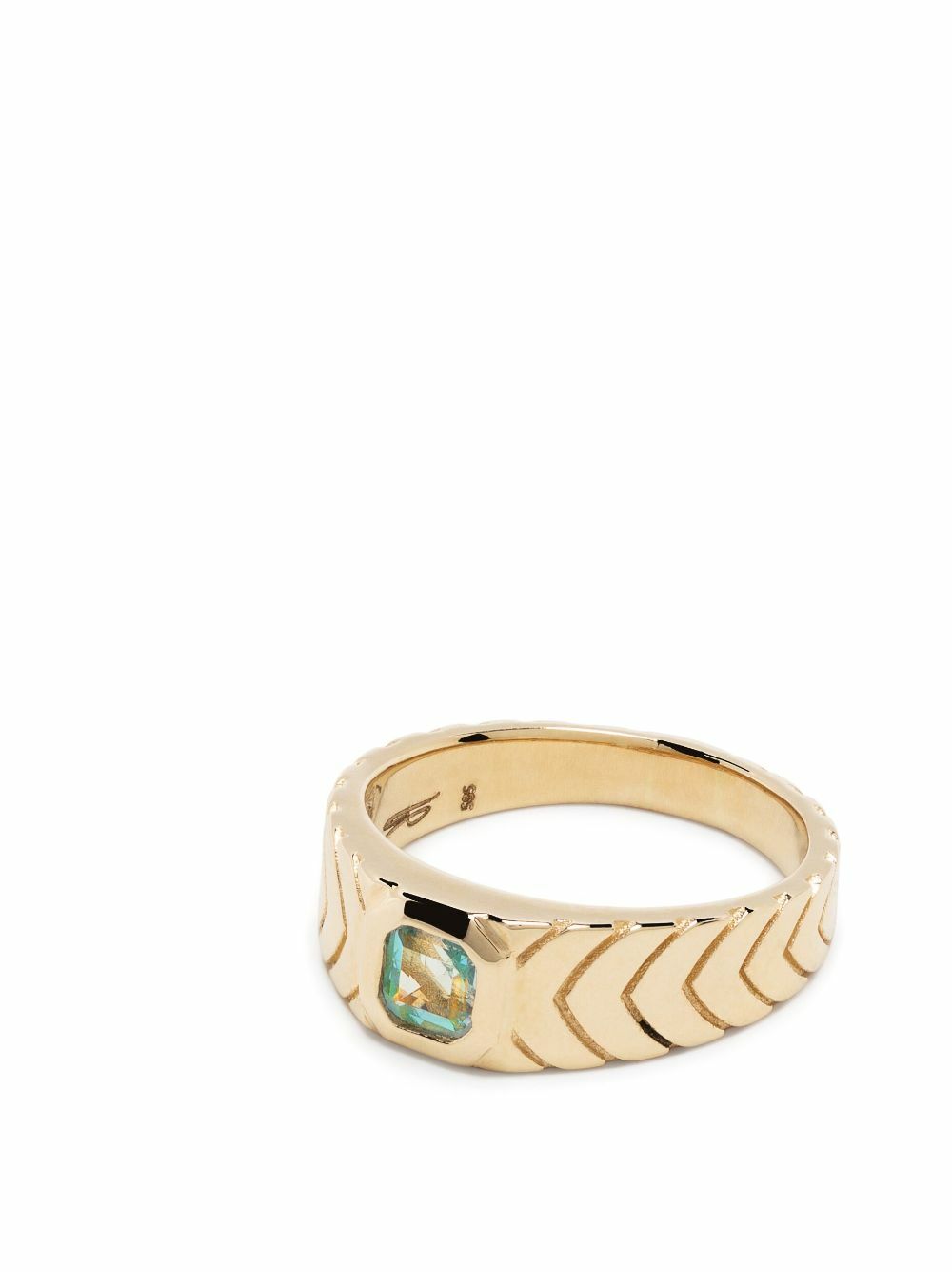 Jacquie Aiche 14K Yellow Gold Aquamarine Ring