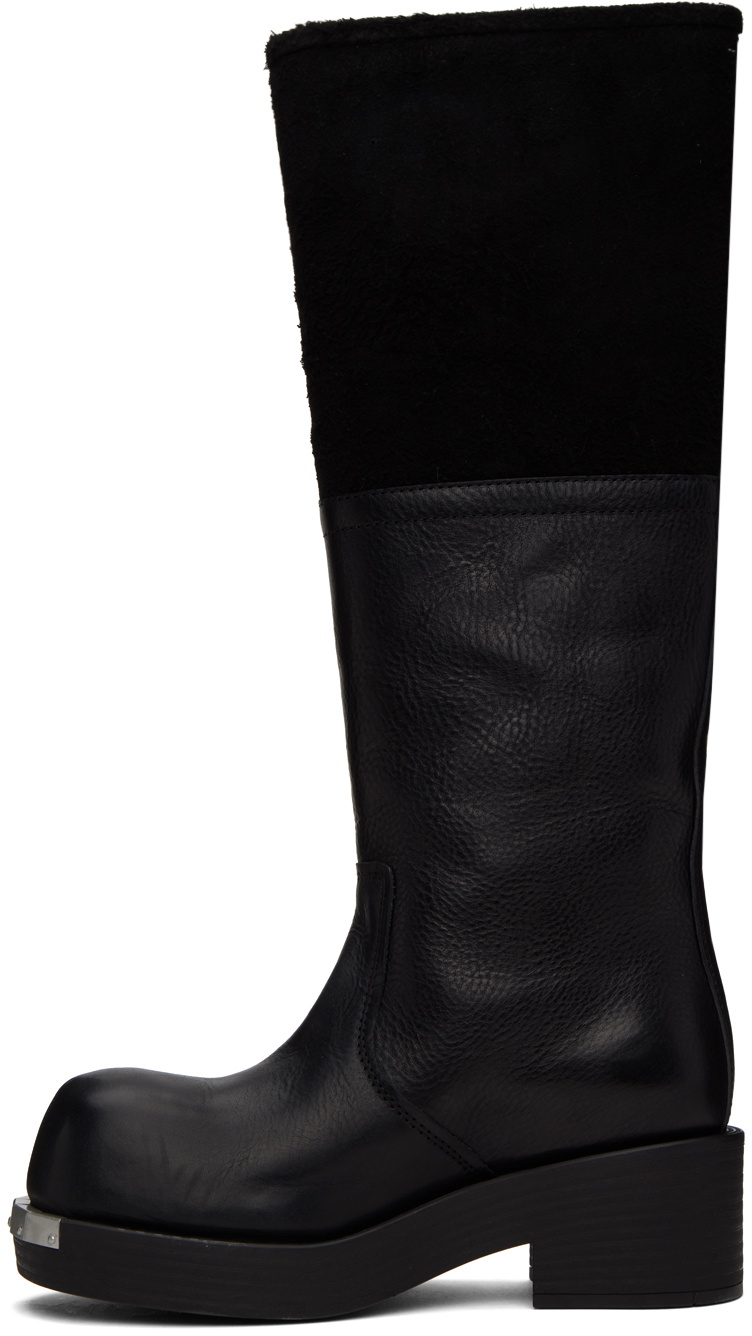 Mm6 maison margiela discount black hand buffed boots