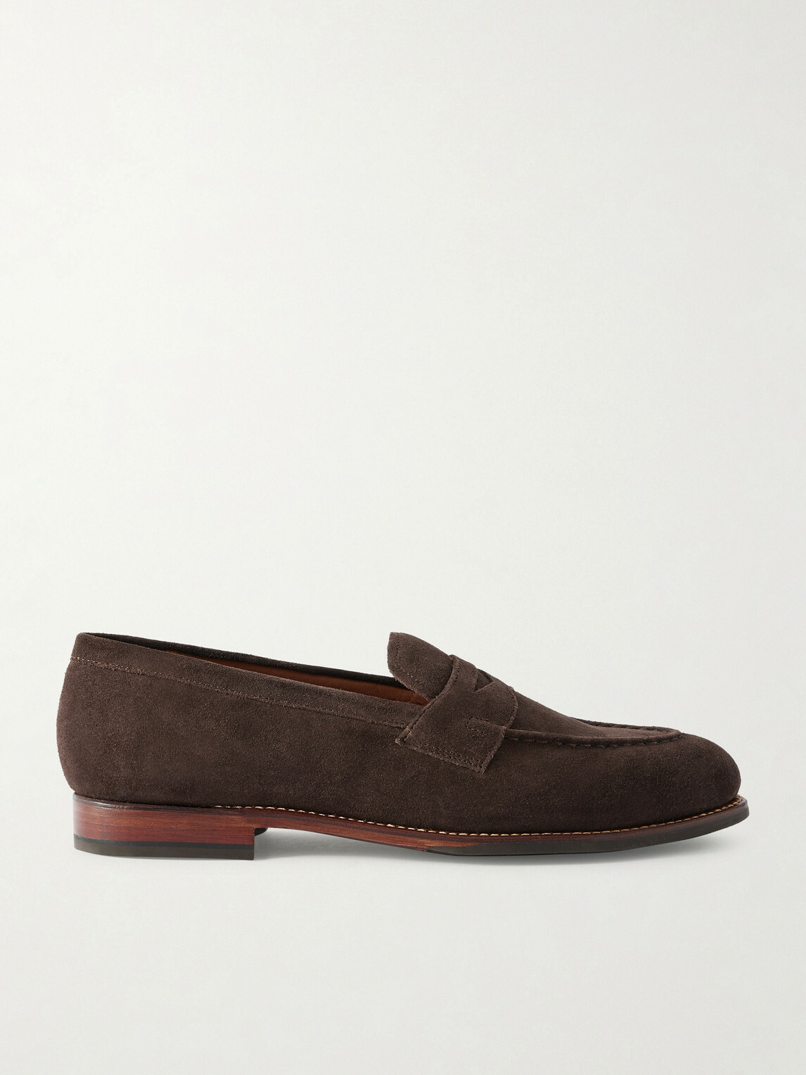 Grenson - Lloyd Suede Loafers - Brown