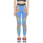 Emilio Pucci Blue Graphic Leggings