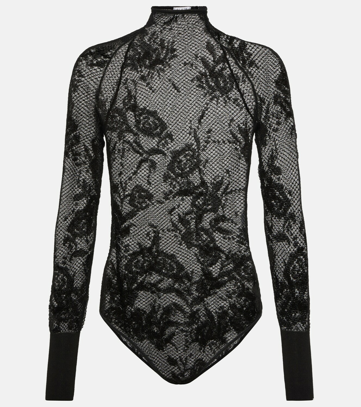 Alaïa Floral mesh bodysuit