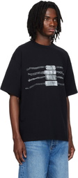Alexander Wang Black Oversized Graphic T-shirt