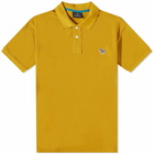 Paul Smith Men's Regular Fit Zebra Polo Shirt in Yellow