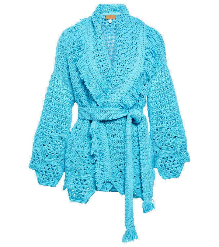 Photo: Alanui - Blooming Flowers cotton cardigan