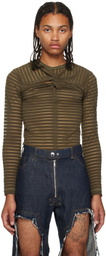 Parnell Mooney Khaki Knot Long Sleeve T-Shirt