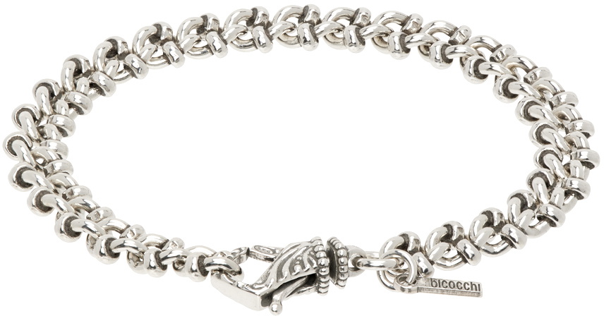 Emanuele Bicocchi Silver Essential Knotted Chain Bracelet
