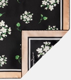 Dolce&Gabbana Floral silk twill scarf