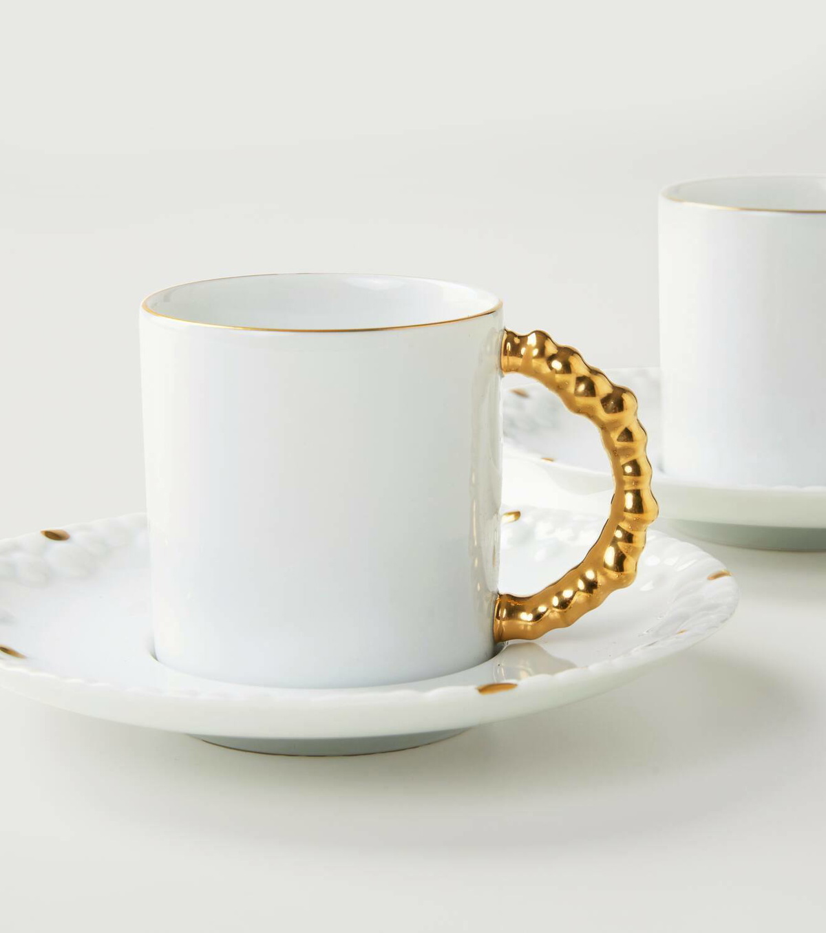 L'Objet Haas Mojave set of 6 espresso cups and saucers