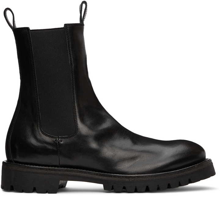 Photo: Officine Creative Black Issey 2 Chelsea Boots