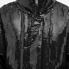 Shoreditch Ski Club Women's Dissco Puffer Jacket in Black