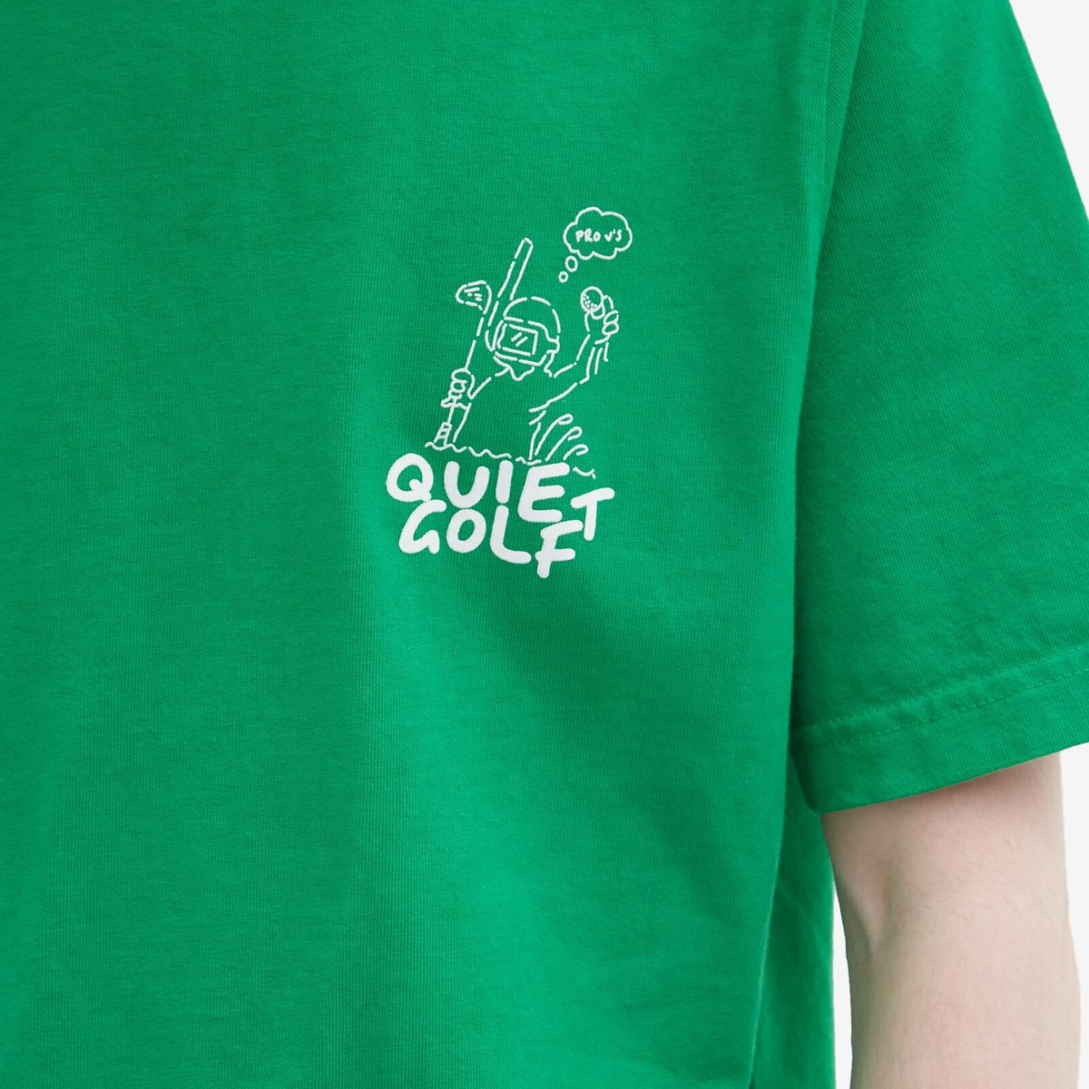 Quiet Golf Men's Sinker Logo T-Shirt in Kelly
