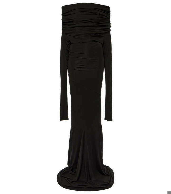 Photo: Entire Studios One-shoulder jersey gown