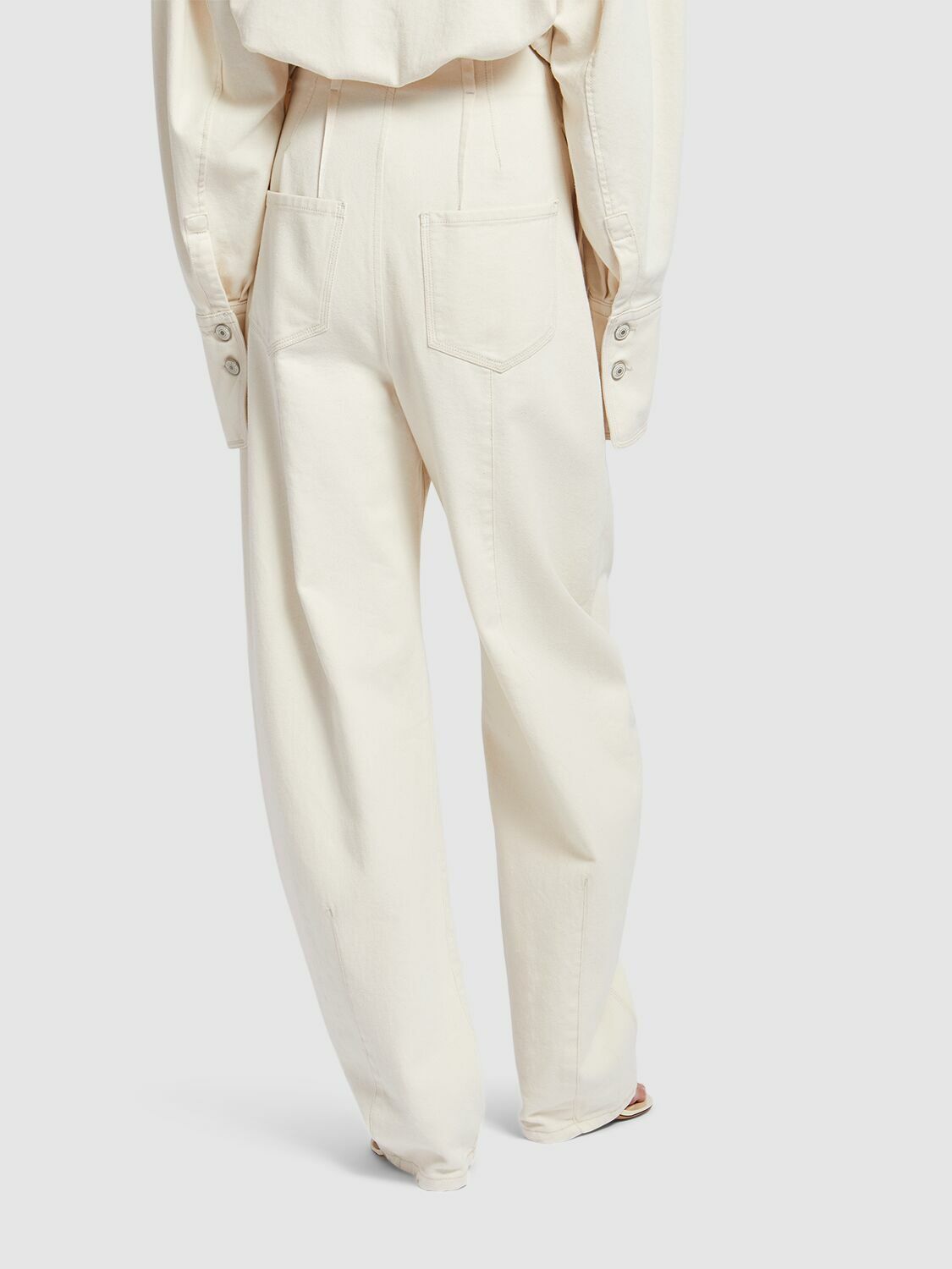 SPORTMAX Glauco Cotton Bull Wide Pants Sportmax