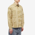 By Parra Men's Under Polluted Water Overshirt in Khaki