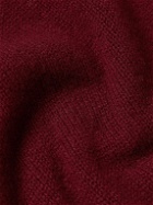 Purdey - Kelso Cashmere Half-Zip Sweater - Burgundy