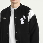 Rhude Men's Regista Bomber Jacket in Black/White/Gold