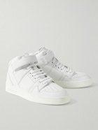 SAINT LAURENT - Greenwich Leather High-Top Sneakers - White