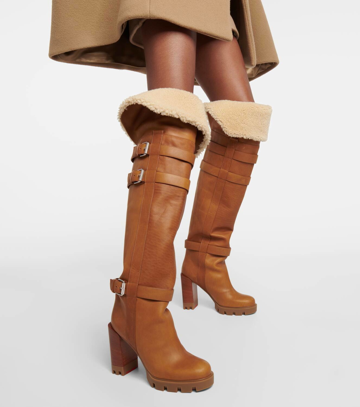 Over the knee boots louboutin best sale