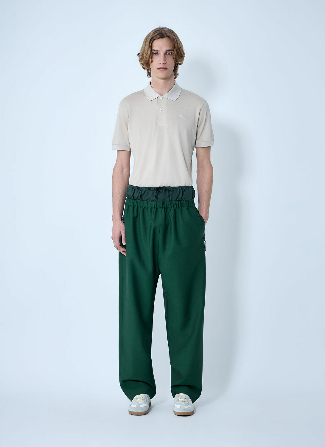 Lacoste Wide-Leg Drawstring Trousers