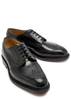 Church's Grafton Perforated Glossed Leather Derby Shoes Black