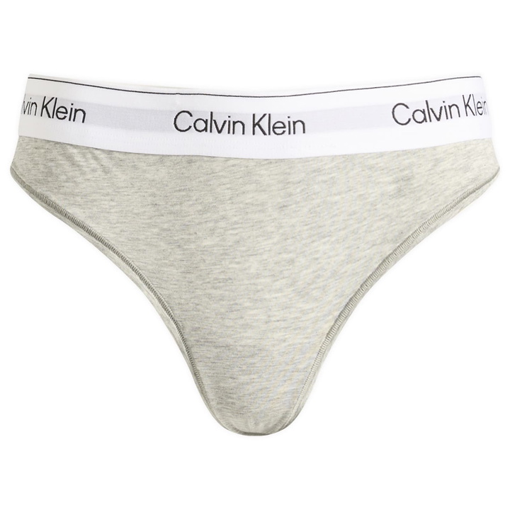 Photo: Calvin Klein Women's Icon Thong in Grey Heather