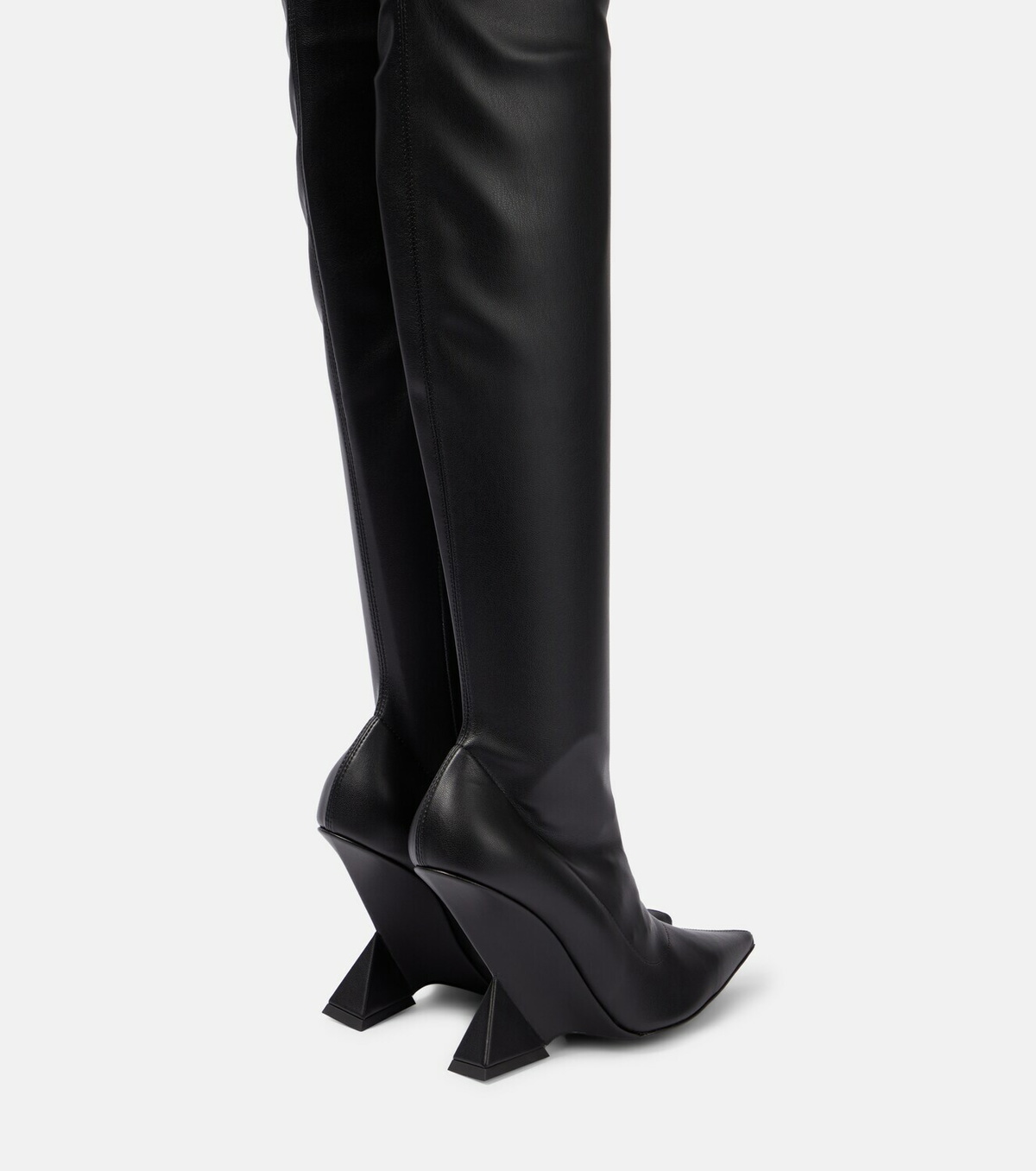 The Attico Cheope leather over the knee boots The Attico