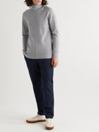 Officine Générale - Wool and Cashmere-Blend Rollneck Sweater - Gray