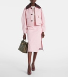 Bottega Veneta Cotton twill midi skirt