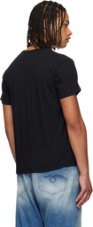 R13 Black 'Flaming Heart' Boy T-shirt