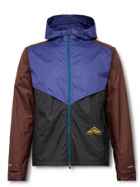 NIKE RUNNING - Windrunner Colour-Block Shield Hooded Jacket - Purple