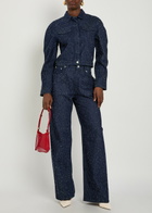 Jacquemus La Veste De-nimes Ovalo Denim Jacket Navy