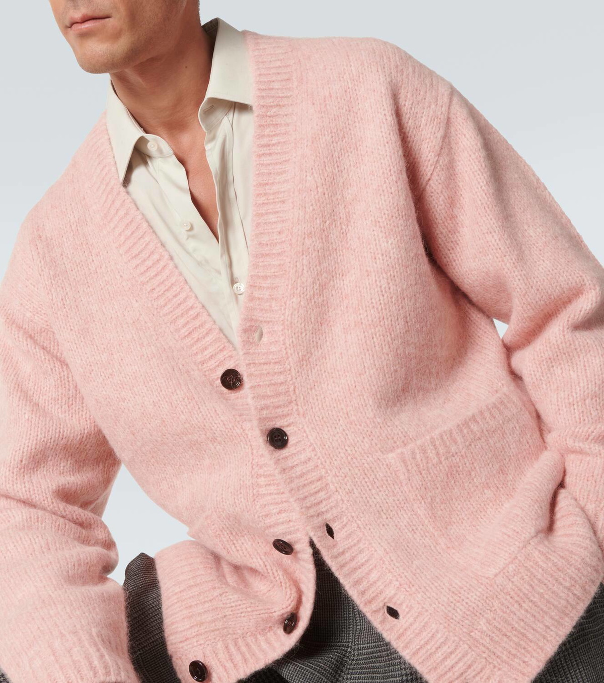 Dries Van Noten Alpaca and wool-blend cardigan Dries Van Noten