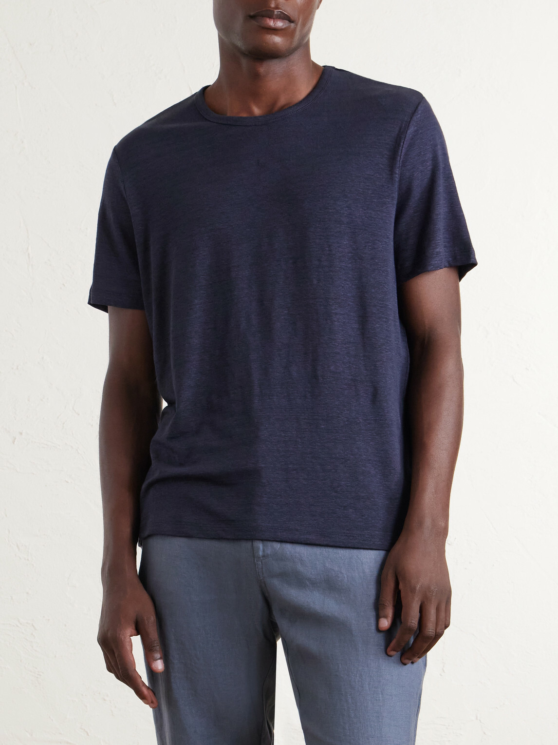 Onia - Linen-Blend T-Shirt - Blue