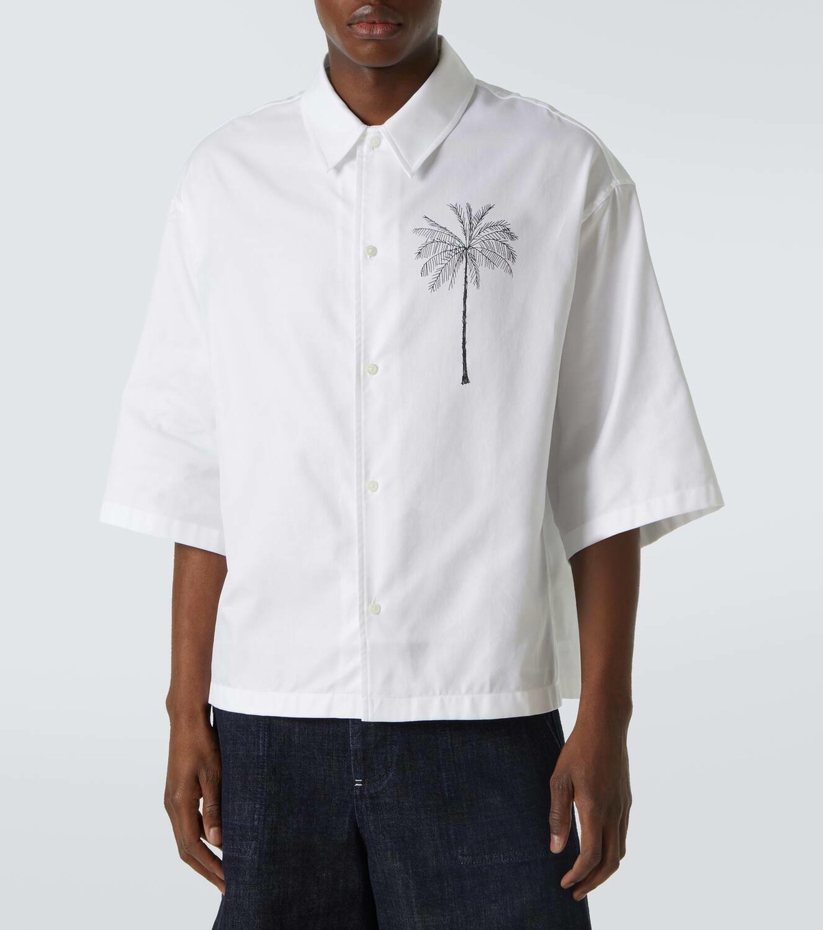 Jacquemus La Chemise Aloe printed cotton shirt Jacquemus